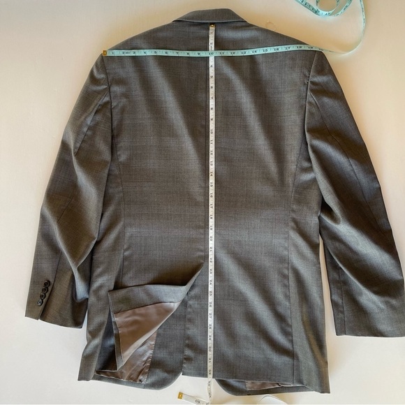 Jos A Bank Mens Sport Coat Blazer Sport Jacket Two Button Wool Silk Size 42 L - Picture 10 of 16